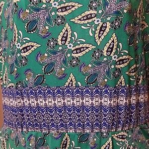 Gorgeous, Comfy, Teal and Blue Paisley Sun dress